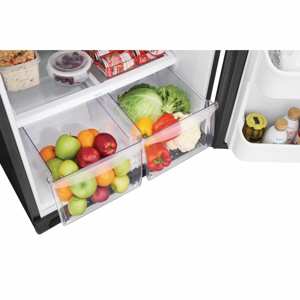 Frigidaire FRTD2021AB 20.5 Cu. Ft. Top Freezer Refrigerator in Black view 3