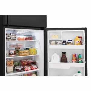 Frigidaire FRTD2021AB 20.5 Cu. Ft. Top Freezer Refrigerator in Black view 4