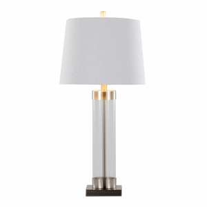 Mercury Glass Silver Table Lamp view 1