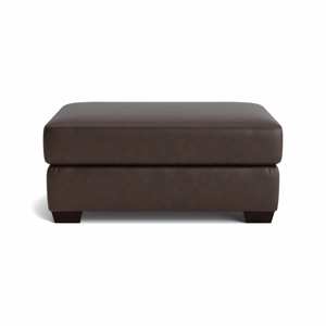 Braden Chocolate Ottoman view 1