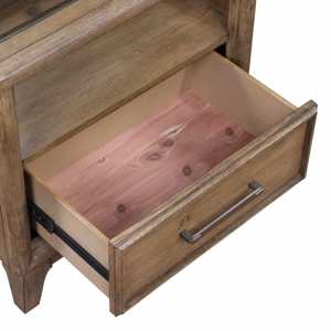 Ryan Oak Nightstand W/ Usb view 5