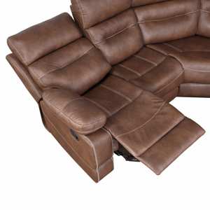 Rudger Brown 3PC Manual Reclining Sectional view 7