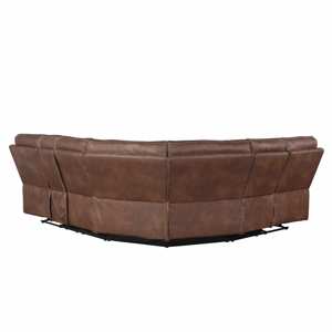 Rudger Brown 3PC Manual Reclining Sectional view 9