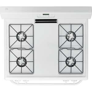 Kenmore 73032  4.2 cu. ft. Freestanding Gas Range w/ Broil &amp Serve Drawer - White view 3