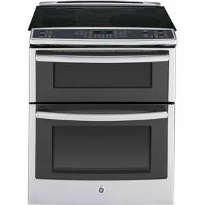 GE Profile Series PS950SFSS  4.4 cu. ft. Slide-In Electric Range w/ Convection Double Oven - Stainless Steel view 1