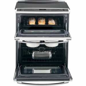 GE Profile Series PS950SFSS  4.4 cu. ft. Slide-In Electric Range w/ Convection Double Oven - Stainless Steel view 3