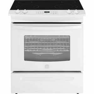 Kenmore 42531 4.6 Cu. Ft. Slide-In Electric Range w/ Black Ceramic Smoothtop Cooktop - White view 1