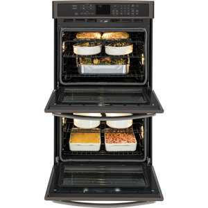 GE Profile Series PT7550EHES  30" Electric Double Wall Oven w/ True Convection - Slate view 4