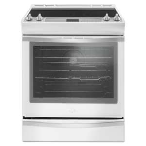 Whirlpool WEE745H0FH  6.4 cu. ft. Slide-in Electric Range w/ True Convection – White view 1