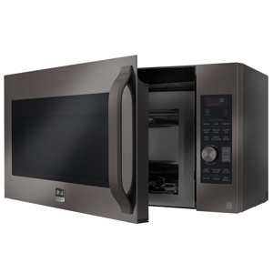 LG STUDIO LSMC3089BD 1.7 cu. ft. Over-the-Range Convection Microwave – Black Stainless view 2