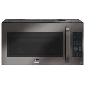 LG STUDIO LSMC3089BD 1.7 cu. ft. Over-the-Range Convection Microwave – Black Stainless view 1