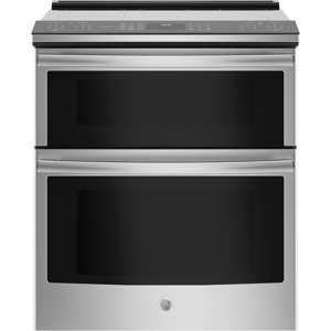 GE Profile Series PS960SLSS 30" Slide-In Electric Double Oven Convection Range - Stainless Steel view 1