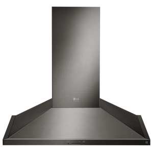 LG STUDIO LSHD3089BD 30" Wall Mount Wi-Fi Enabled Range Hood - Black Stainless view 1