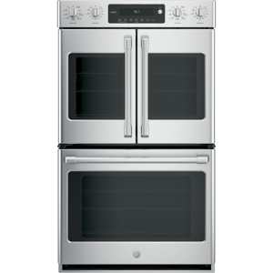 GE Cafe Series CT9570SLSS 30" Built-In Double Wall Oven with Convection - Stainless Steel view 1