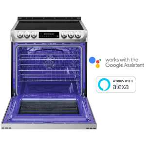 LG LSE4616ST 6.3 Cu. Ft. Smart Wi-Fi Enabled Induction Slide-in Range w/ ProBake Convection® & Eas view 7