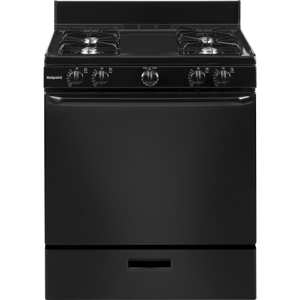 Hotpoint RGBS100DMBB 30" Free-Standing Gas Range - Black view 1