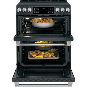 GE Cafe CHS950P3MD1 30" Slide-In Front Control Induction and Convection Double Oven Range - Matte view 2