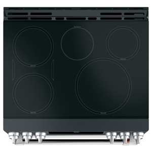 GE Cafe CHS950P3MD1 30" Slide-In Front Control Induction and Convection Double Oven Range - Matte view 7