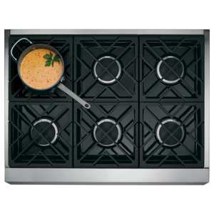 GE Cafe CGY366P4MW2 36" Professional Gas Range - Matte White view 2