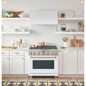 GE Cafe CGY366P4MW2 36" Professional Gas Range - Matte White view 3