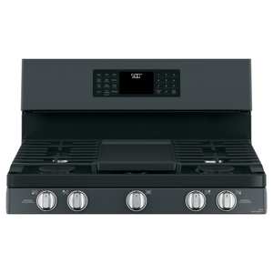 GE Cafe CGB500P3MD1 30" Freestanding Gas Oven with Convection Range - Matte Black view 2