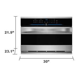 Kenmore Elite 48883 30" Built-in Convection Microwave view 2
