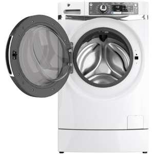 GE Appliances GFWR4800FWW 4.8 cu. ft. RightHeight  Design Front-Load Washer - White view 3