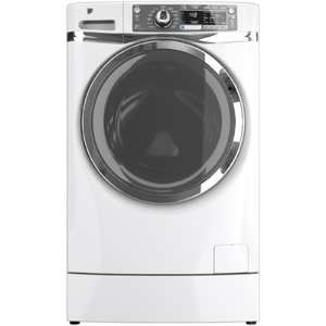 GE Appliances GFWR4800FWW 4.8 cu. ft. RightHeight  Design Front-Load Washer - White view 1