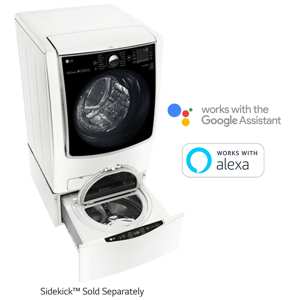 LG WM9000HWA 5.2 cu. ft. Smart Front-Load Washer with TurboWash – White view 3