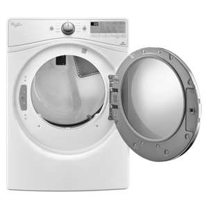 Whirlpool WGD92HEFW  7.4 Cu. Ft. Gas Dryer w/ Advanced Moisture Sensing - White view 3