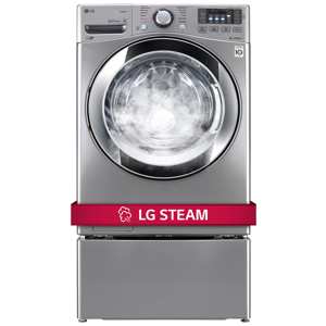LG WM3670HVA  4.5 cu. ft. Ultra Large Capacity Front Load Washer w/ Steam Technology – Graphite Steel view 2