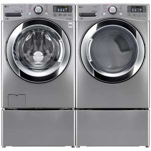 LG WM3670HVA  4.5 cu. ft. Ultra Large Capacity Front Load Washer w/ Steam Technology – Graphite Steel view 4
