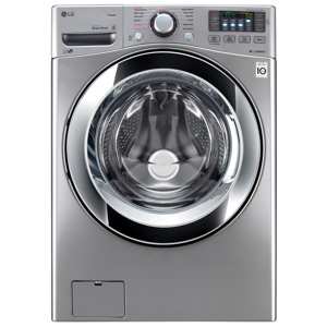 LG WM3670HVA  4.5 cu. ft. Ultra Large Capacity Front Load Washer w/ Steam Technology – Graphite Steel view 1