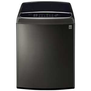 LG WT1901CK  5 cu. ft. Smart Wi-Fi Enabled Front-Control Top-Load Washer w/ TurboWash® – Black Stainless view 1