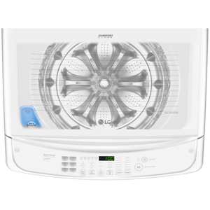 LG WT1901CW 5 cu. ft. Smart Top-Load Washer with TurboWash – White view 2