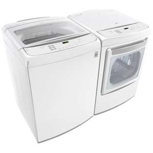 LG WT1901CW 5 cu. ft. Smart Top-Load Washer with TurboWash – White view 3