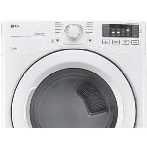 LG DLE3180W 7.4 Cu. Ft. Ultra Large Capacity Front Load Electric Dryerâ„¢ w/ Sensor Dry - White view 2