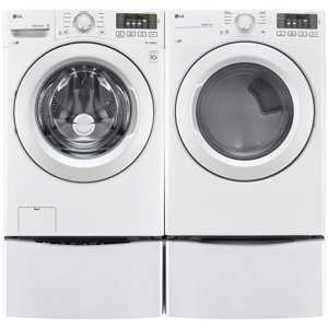 LG DLE3180W 7.4 Cu. Ft. Ultra Large Capacity Front Load Electric Dryerâ„¢ w/ Sensor Dry - White view 6