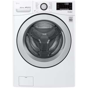LG WM3500CW 4.5 cu. ft. Smart Wi-Fi Enabled Front Load Washer - White view 1
