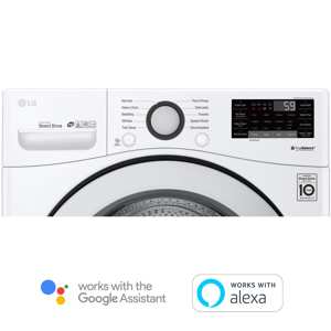 LG WM3500CW 4.5 cu. ft. Smart Wi-Fi Enabled Front Load Washer - White view 7