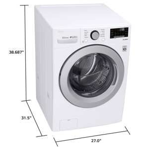 LG WM3500CW 4.5 cu. ft. Smart Wi-Fi Enabled Front Load Washer - White view 5