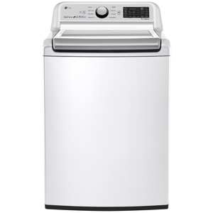 LG WT7300CW 5.0 cu. ft. MEGA Capacity Smart Wi-Fi Enabled Top Load Washer – White view 1