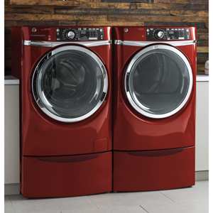 GE Appliances GFD48GSPKRR 8.3 cu. ft. Front Load Gas Dryer w/ Steam - Red view 6