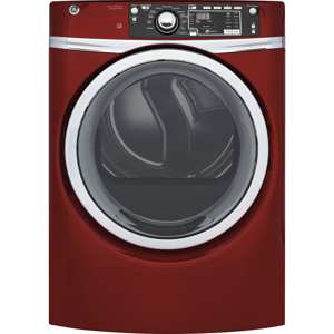 GE Appliances GFD48GSPKRR 8.3 cu. ft. Front Load Gas Dryer w/ Steam - Red view 1