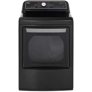 LG DLGX7901BE 7.3 Cu. Ft. Smart Wi-Fi Enabled Top Load Gas Dryer w/ TurboSteam  – Black Stainless Steel view 1