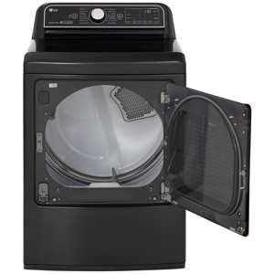 LG DLGX7901BE 7.3 Cu. Ft. Smart Wi-Fi Enabled Top Load Gas Dryer w/ TurboSteam  – Black Stainless Steel view 5