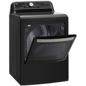 LG DLGX7901BE 7.3 Cu. Ft. Smart Wi-Fi Enabled Top Load Gas Dryer w/ TurboSteam  – Black Stainless Steel view 7