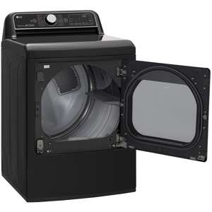 LG DLGX7901BE 7.3 Cu. Ft. Smart Wi-Fi Enabled Top Load Gas Dryer w/ TurboSteam  – Black Stainless Steel view 3