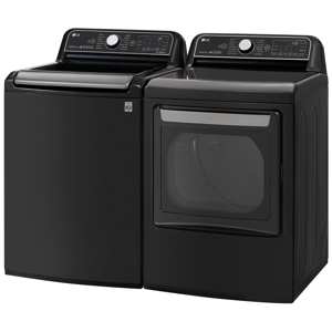 LG DLGX7901BE 7.3 Cu. Ft. Smart Wi-Fi Enabled Top Load Gas Dryer w/ TurboSteam  – Black Stainless Steel view 4