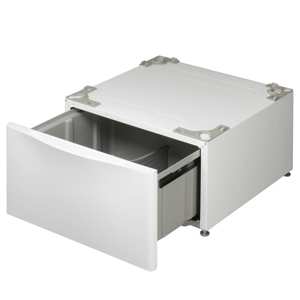 LG WDP4W 13.6" Laundry Pedestal with Storage Drawer - White view 1